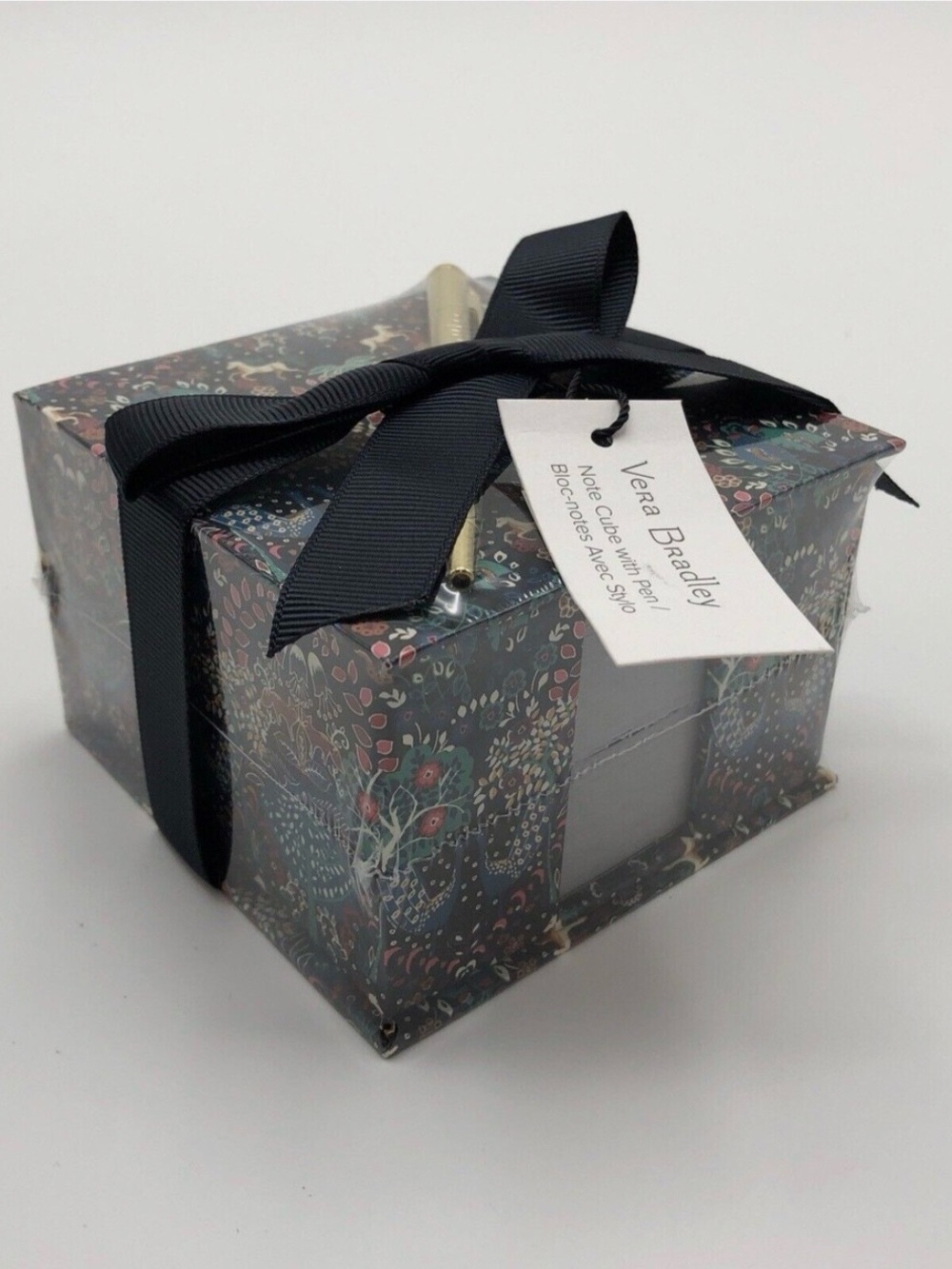 Vera Bradley Note Cube with Pen – Enchantment